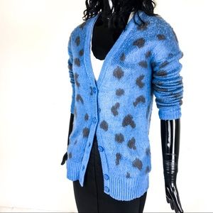🌺🌺 Moussy Fuzzy Animal Print Cardigan Sweater